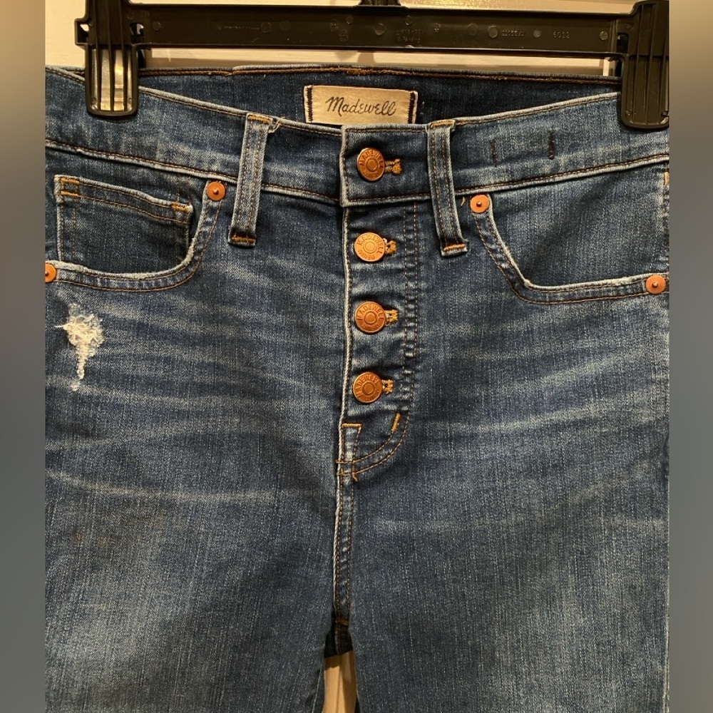 Madewell 10" High-Rise Skinny Jeans in Hanna Wash size 26 - Picture 6 of 10